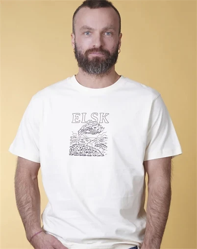 Elsk - Wind Men´s Brushed T-shirt - Off White